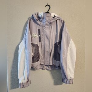 Fila Fusion Women’s Purple Lilac cropped zip up jacket size small
